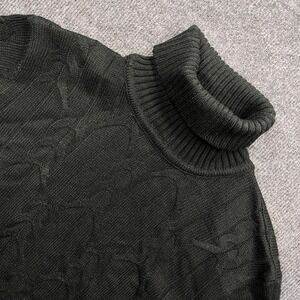 Grace Karin Turtleneck Cable Knit Sweater Dark Green XL Preppy Winter